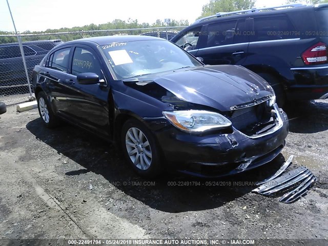 1C3CCBBB6CN283501 - 2012 CHRYSLER 200 TOURING Dark Blue photo 1