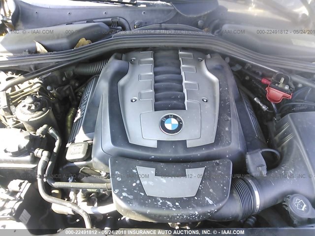 WBANB53507CP03916 - 2007 BMW 550 I BLUE photo 10