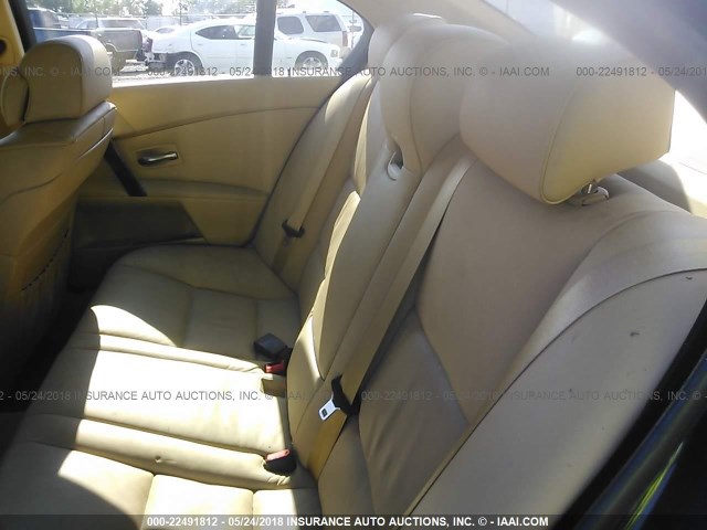 WBANB53507CP03916 - 2007 BMW 550 I BLUE photo 8