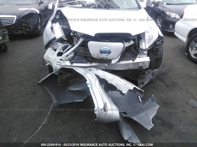 1N4AZ0CP9DC404265 - 2013 NISSAN LEAF S/SV/SL SILVER photo 6