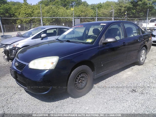 1G1ZS51F36F105616 - 2006 CHEVROLET MALIBU LS 蓝色 照片 2