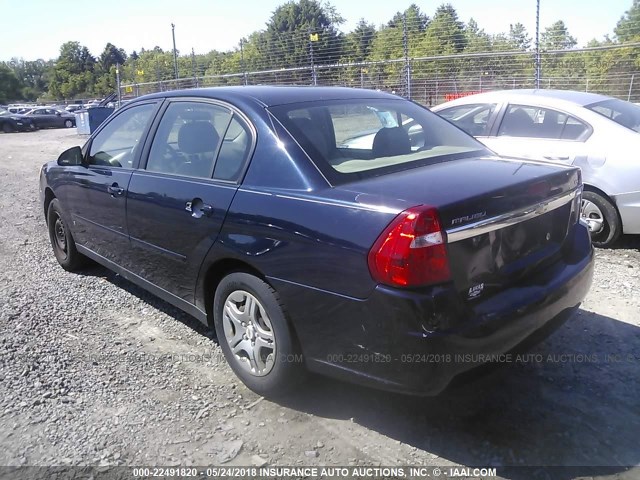 1G1ZS51F36F105616 - 2006 CHEVROLET MALIBU LS 蓝色 照片 3