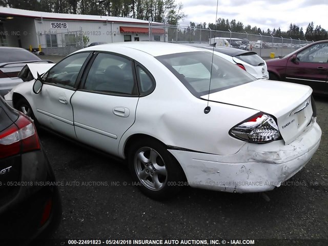 1FAFP55253G189324 - 2003 FORD TAURUS SES WHITE photo 3