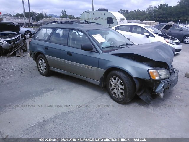 4S3BH675527649373 - 2002 SUBARU LEGACY OUTBACK AWP 绿色 照片 1