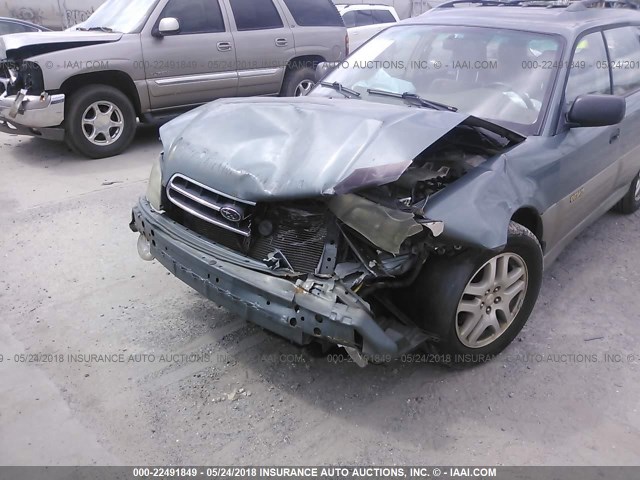 4S3BH675527649373 - 2002 SUBARU LEGACY OUTBACK AWP 绿色 照片 6