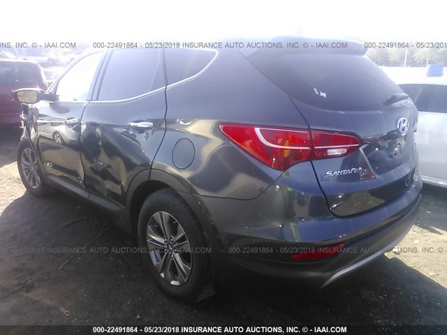 5XYZU3LB8GG367095 - 2016 HYUNDAI SANTA FE SPORT  GRAY photo 3