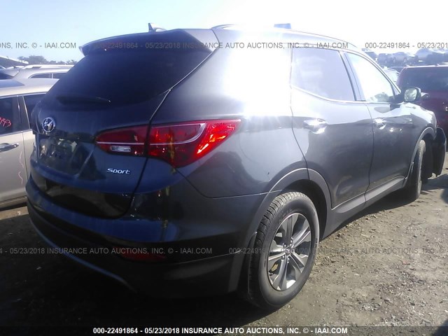 5XYZU3LB8GG367095 - 2016 HYUNDAI SANTA FE SPORT  GRAY photo 4