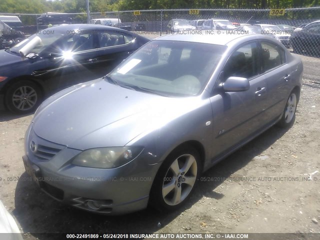 JM1BK323451235630 - 2005 MAZDA 3 S GRAY photo 2