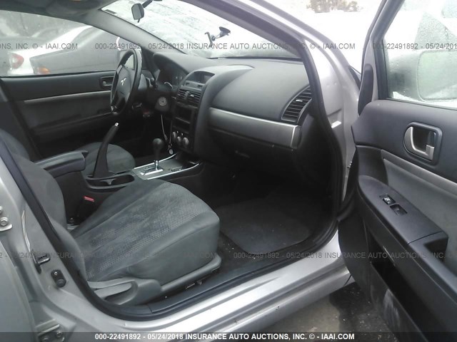 4A32B2FF9BE020034 - 2011 MITSUBISHI GALANT FE SILVER photo 5