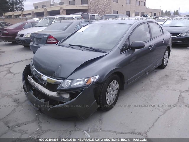 19XFA1F3XAE020750 - 2010 HONDA CIVIC VP GRAY photo 2