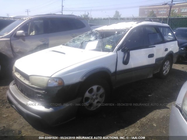 4S3BG6854X7615272 - 1999 SUBARU LEGACY OUTBACK/SSV/LIMITED/30TH WHITE photo 2