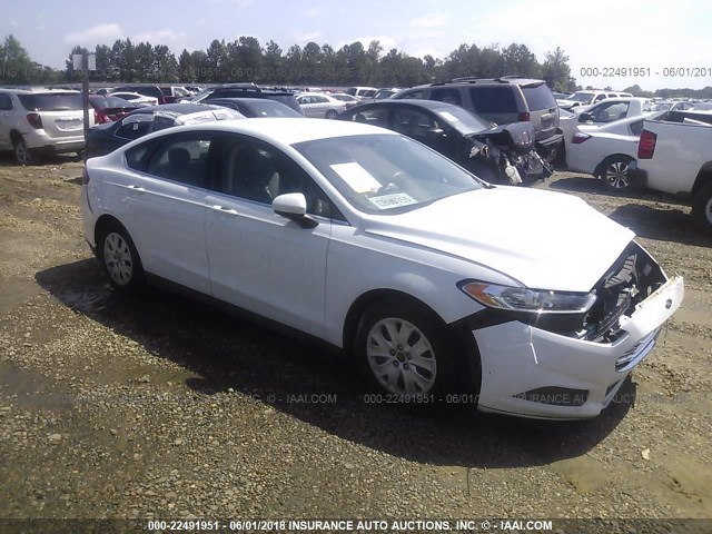 1FA6P0G75E5369168 - 2014 FORD FUSION S WHITE photo 1