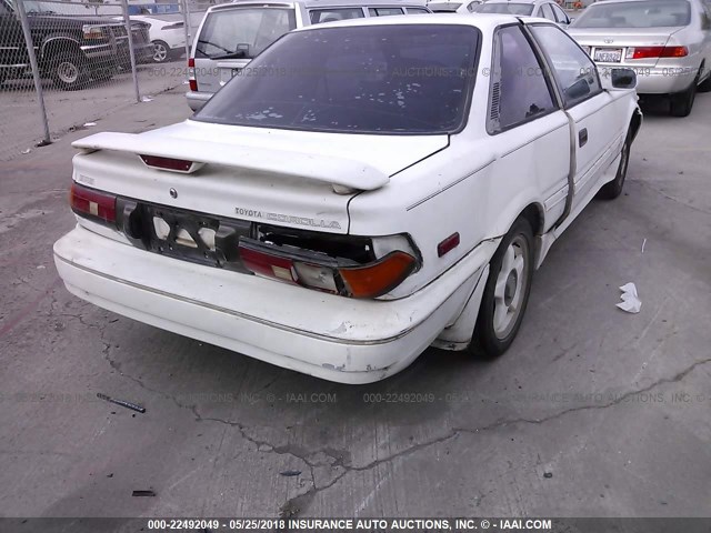 JT2AE95C3J3132191 - 1988 TOYOTA COROLLA SR5 WHITE photo 4