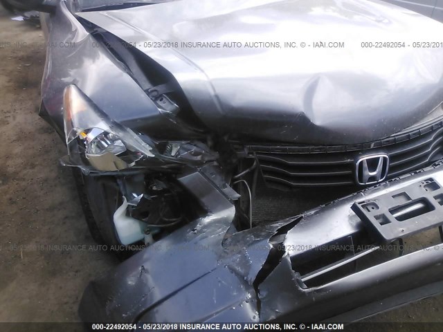 JHMCP26428C015350 - 2008 HONDA ACCORD LXP GRAY photo 6