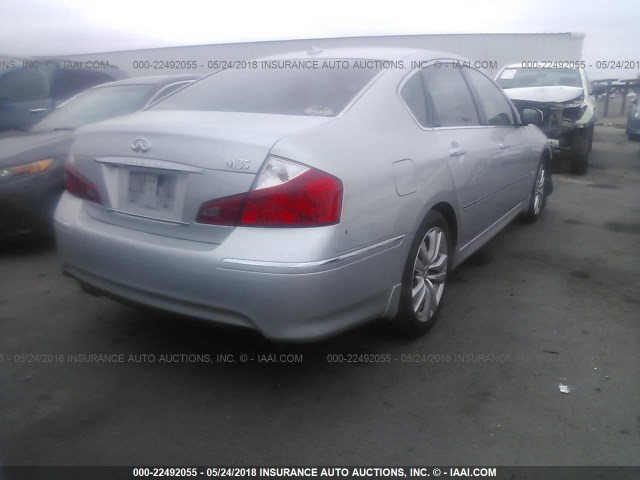 JNKAY01EX8M602740 - 2008 INFINITI M35 SPORT SILVER photo 4