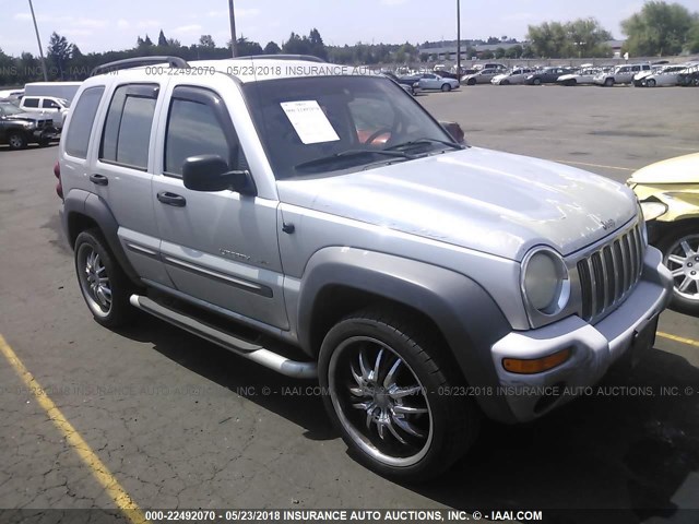 1J4GK48K72W164460 - 2002 JEEP LIBERTY SPORT SILVER photo 1