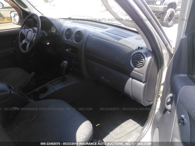 1J4GK48K72W164460 - 2002 JEEP LIBERTY SPORT 银色 照片 5