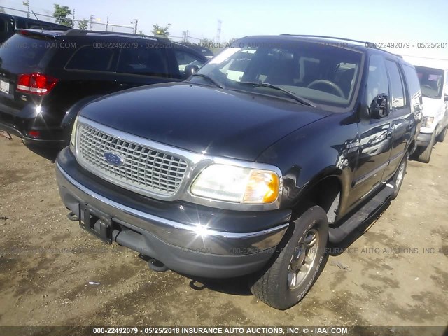 1FMPU16L82LA19533 - 2002 FORD EXPEDITION XLT შავი ფოტო 2