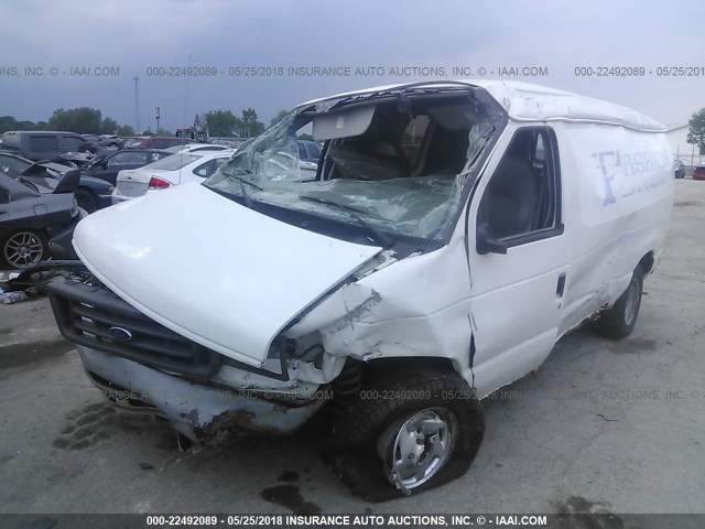 1FTNE24W25HB21414 - 2005 FORD ECONOLINE E250 VAN WHITE photo 6