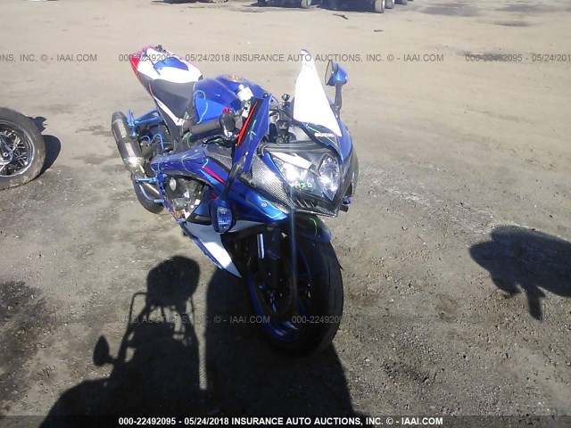 JS1GR7LA082100501 - 2008 SUZUKI GSX-R750 BLUE photo 1