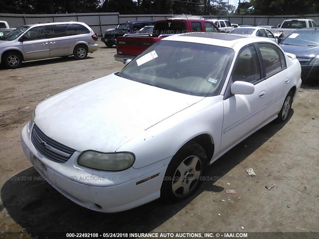 1G1ND52J62M502044 - 2002 CHEVROLET MALIBU WHITE photo 2