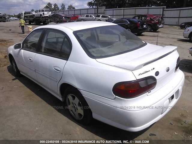 1G1ND52J62M502044 - 2002 CHEVROLET MALIBU WHITE photo 3