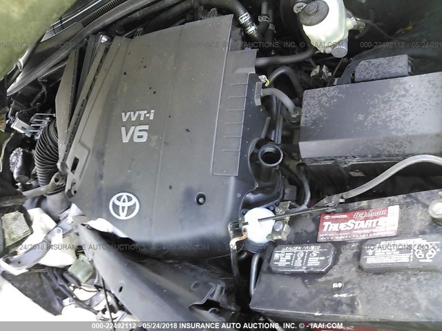 3TMJU4GN5CM135199 - 2012 TOYOTA TACOMA DOUBLE CAB PRERUNNER GRAY photo 10