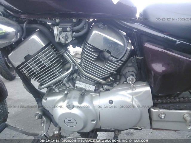 JYAVG04Y47A000195 - 2007 YAMAHA XV250 MAROON photo 9