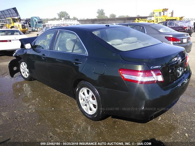 4T4BF3EK5AR018900 - 2010 TOYOTA CAMRY SE/LE/XLE მწვანე ფოტო 3