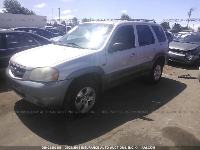 4F2YU09121KM09478 - 2001 MAZDA TRIBUTE LX/ES SILVER photo 2