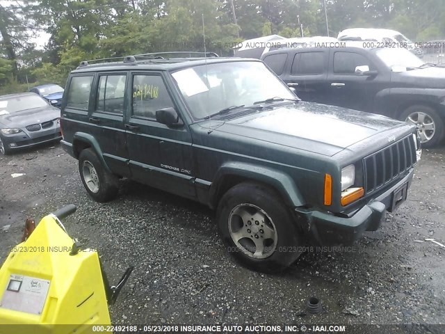 1J4FF68S6XL563459 - 1999 JEEP CHEROKEE SPORT/CLASSIC მწვანე ფოტო 1