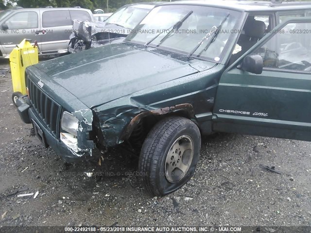 1J4FF68S6XL563459 - 1999 JEEP CHEROKEE SPORT/CLASSIC მწვანე ფოტო 6