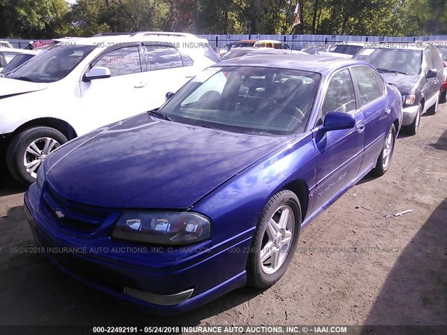 2G1WP551659266438 - 2005 CHEVROLET IMPALA SS BLUE photo 2