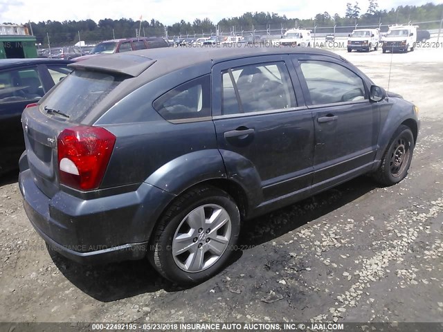 1B3HB48B97D286624 - 2007 DODGE CALIBER SXT Dark Blue photo 4