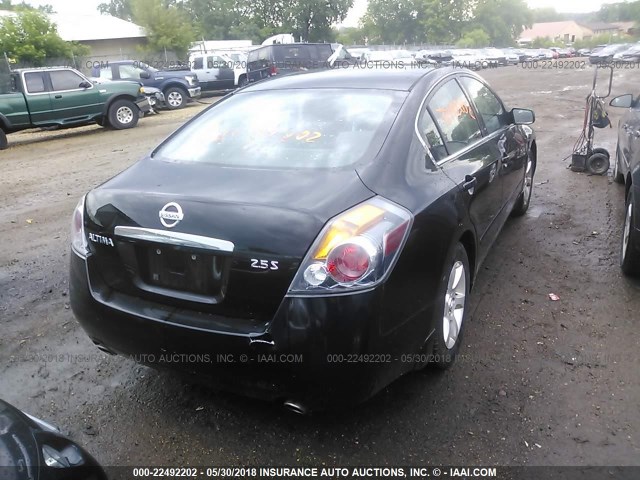 1N4AL21E08C260416 - 2008 NISSAN ALTIMA 2.5/2.5S BLACK photo 4