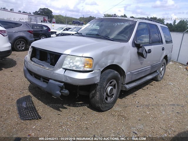 1FMPU15516LA78254 - 2006 FORD EXPEDITION XLT SILVER photo 2