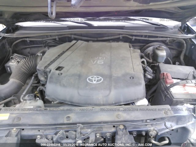 5TELU42N97Z381925 - 2007 TOYOTA TACOMA DOUBLE CAB 蓝色 照片 10