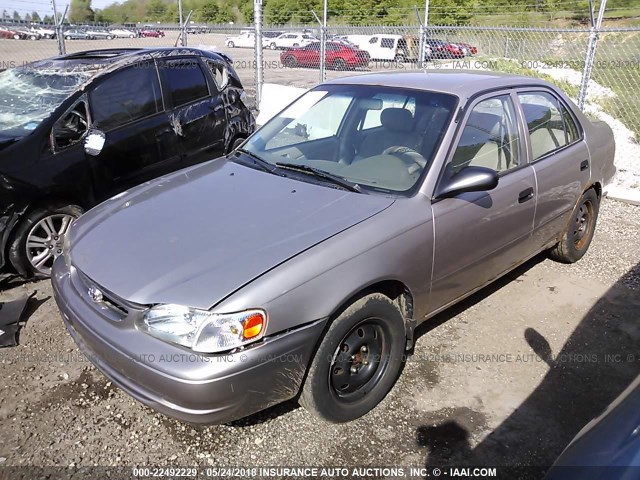 2T1BR12E8YC381885 - 2000 TOYOTA COROLLA VE/CE/LE BEIGE photo 2