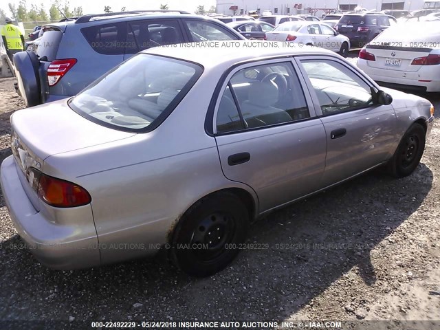 2T1BR12E8YC381885 - 2000 TOYOTA COROLLA VE/CE/LE BEIGE photo 4