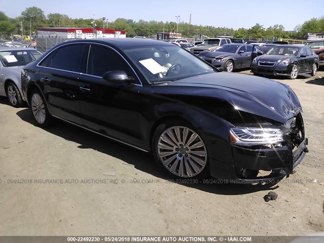 WAU32AFD0FN024752 - 2015 AUDI A8 L QUATTRO BLACK photo 1