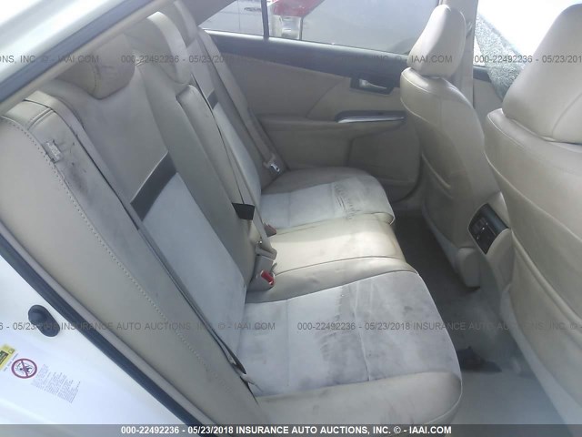 4T1BD1FK0CU016204 - 2012 TOYOTA CAMRY HYBRID/LE/XLE 白色 照片 8
