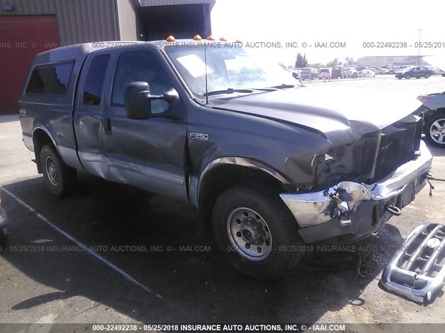 1FTNX21F62EA00610 - 2002 FORD F250 SUPER DUTY GRAY photo 1