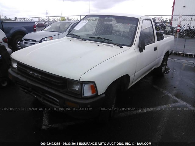 JT4RN81P5K0027605 - 1989 TOYOTA PICKUP 1/2 TON SHORT WHEELBASE DLX WHITE photo 2