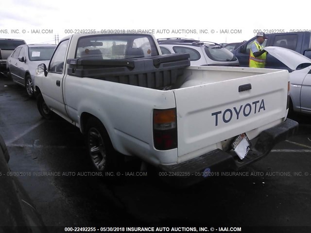 JT4RN81P5K0027605 - 1989 TOYOTA PICKUP 1/2 TON SHORT WHEELBASE DLX WHITE photo 3