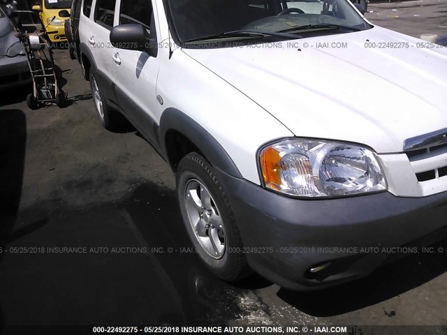 4F2YZ02Z26KM30520 - 2006 MAZDA TRIBUTE I WHITE photo 1