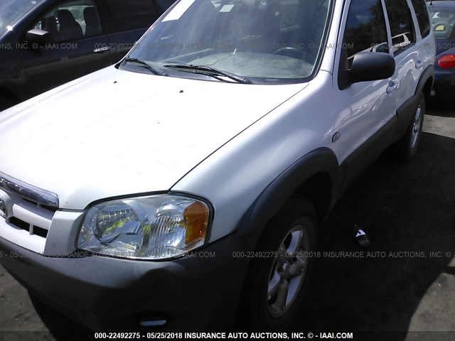 4F2YZ02Z26KM30520 - 2006 MAZDA TRIBUTE I WHITE photo 2