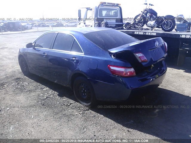 4T1BE46K67U150252 - 2007 TOYOTA CAMRY NEW GENERAT CE/LE/XLE/SE BLUE photo 3