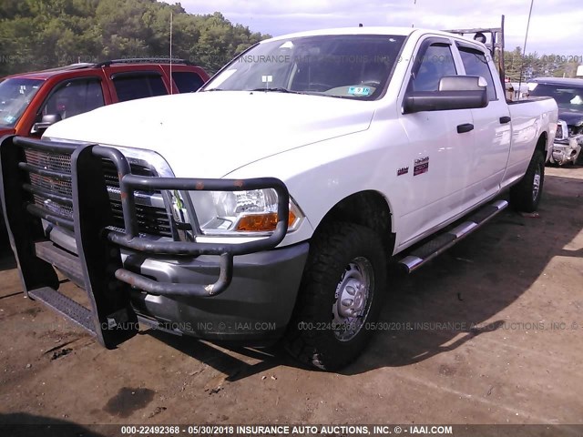 3D7TT2CT8BG638085 - 2011 DODGE RAM 2500 WHITE photo 2