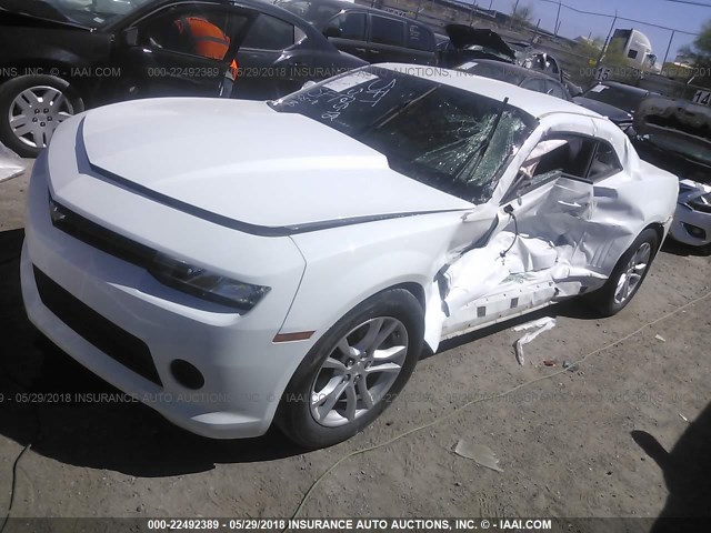 2G1FA1E34E9179200 - 2014 CHEVROLET CAMARO LS WHITE photo 2