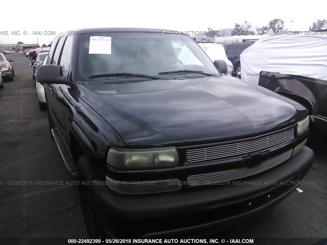 1GNEC13V72R308072 - 2002 CHEVROLET TAHOE C1500 BLACK photo 6